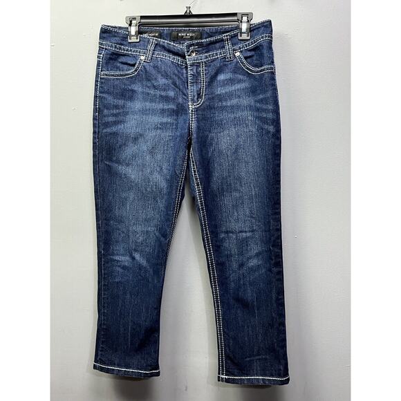 Nine West Jeans Women's Size 29/8 Average Date Night Fit Studded Pockets Cropped - Picture 2 of 9